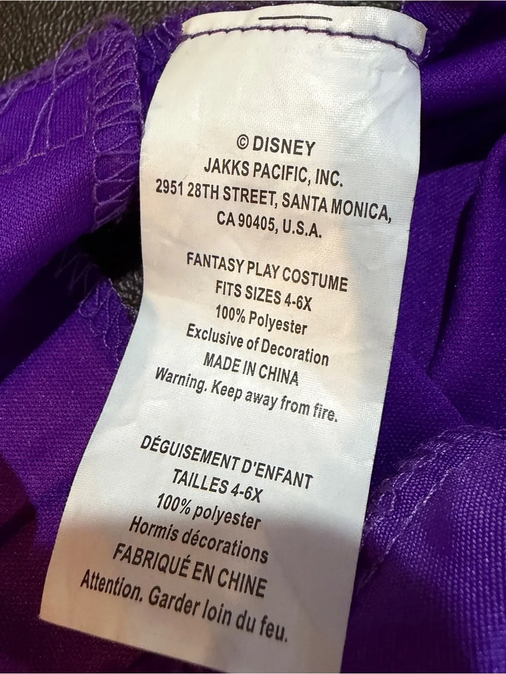Disney Ariel Little Mermaid Dress Up Costume Sz 4-6x - Picture 3 of 7